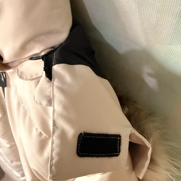 Canada Goose Off-White Long Down Jacket - Picture 11 of 15